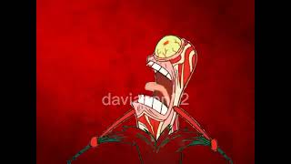 plankton become colossal titan, spongebob aot meme
