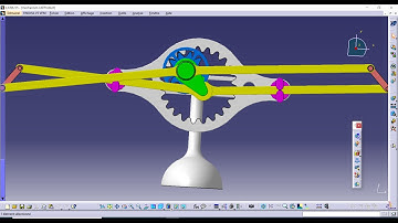 CATIA v5 TUTORIAL Gear mechanism simulation
