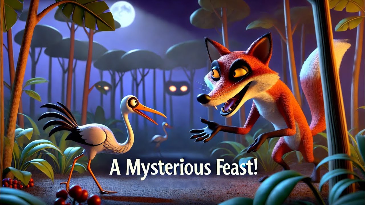 धुर्त लोमड़ी/Tricky Feast | Hindi Stories | Panchatantra Stories #kidsstories #moralstories #story