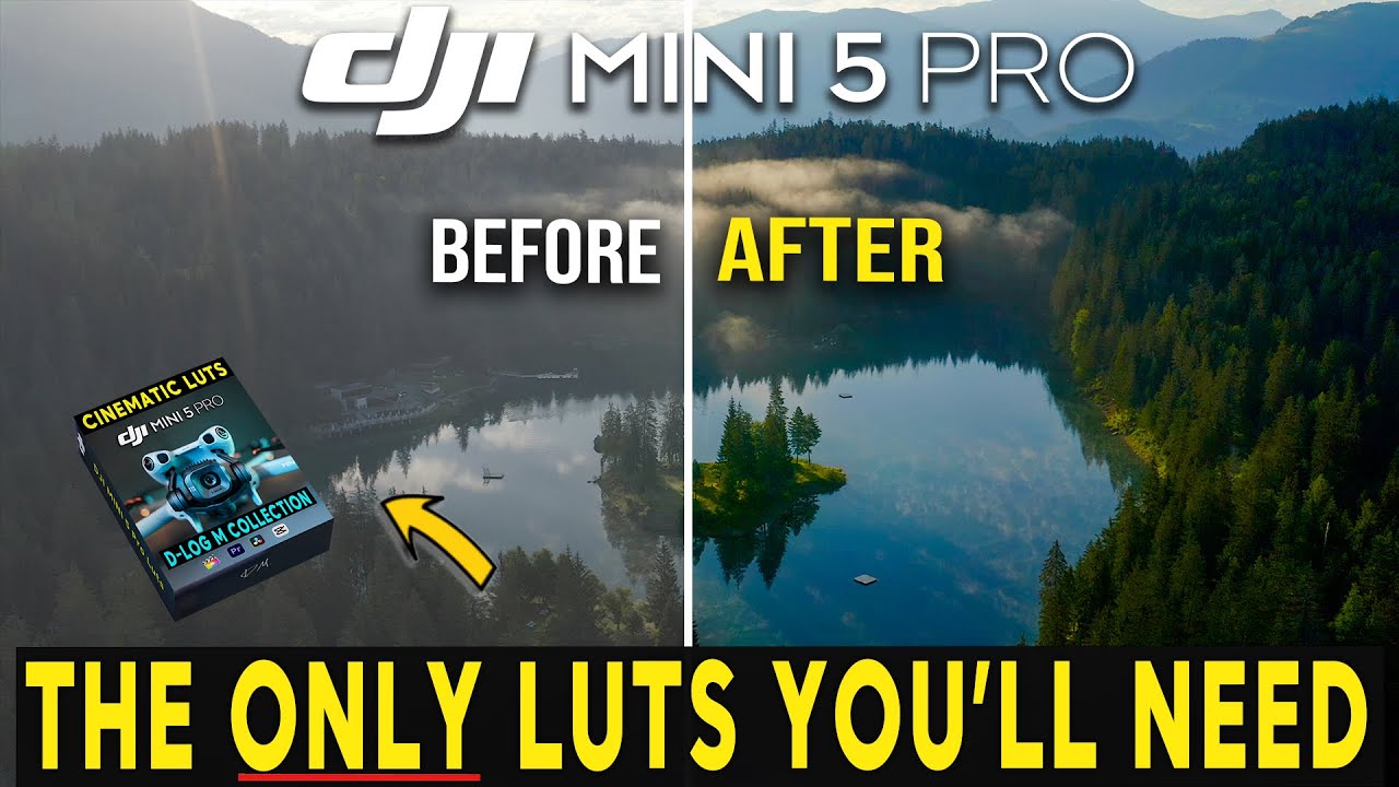 DJI Mini 5 Pro Cinematic LUTS - COLOUR GRADE IN SECONDS! - YouTube