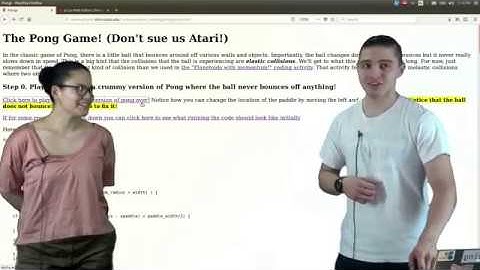 The Pong Game (Part 1)