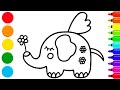 How to draw an elephant | step by step