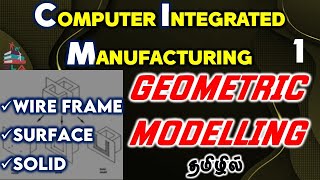 TNPSC CESSE| Geometric Modeling in தமிழில் | Computer Integrated Manufacturing |#tnpsccesse #rla