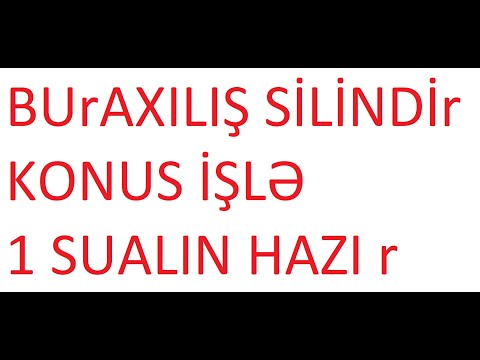 Video: Konus silindrmi?