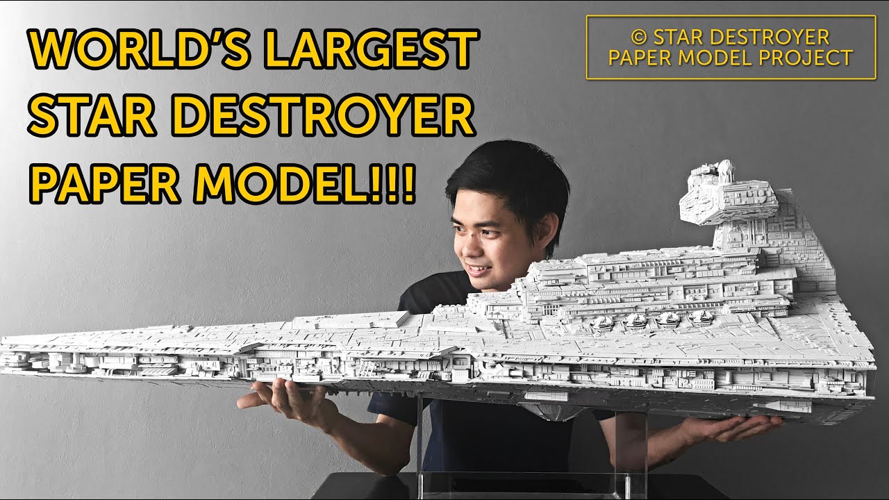 THE RISE OF THE STAR DESTROYER (PAPER MODEL) FULL VIDEO YouTube