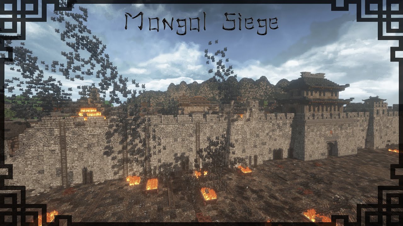 Chinese City Minecraft Cinematic. Mongol Siege Cinematic