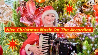 Nice Christmass songs plays with the accordion