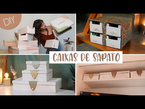 DIY Organizadores c/ Caixas de Sapato!