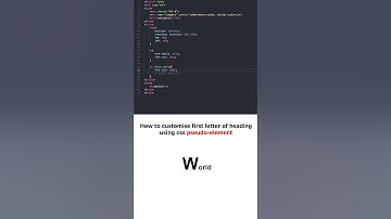 customize heading using css pseudo element #shorts #coding #css #htmlcoding #htmlcssjs #htmlcss