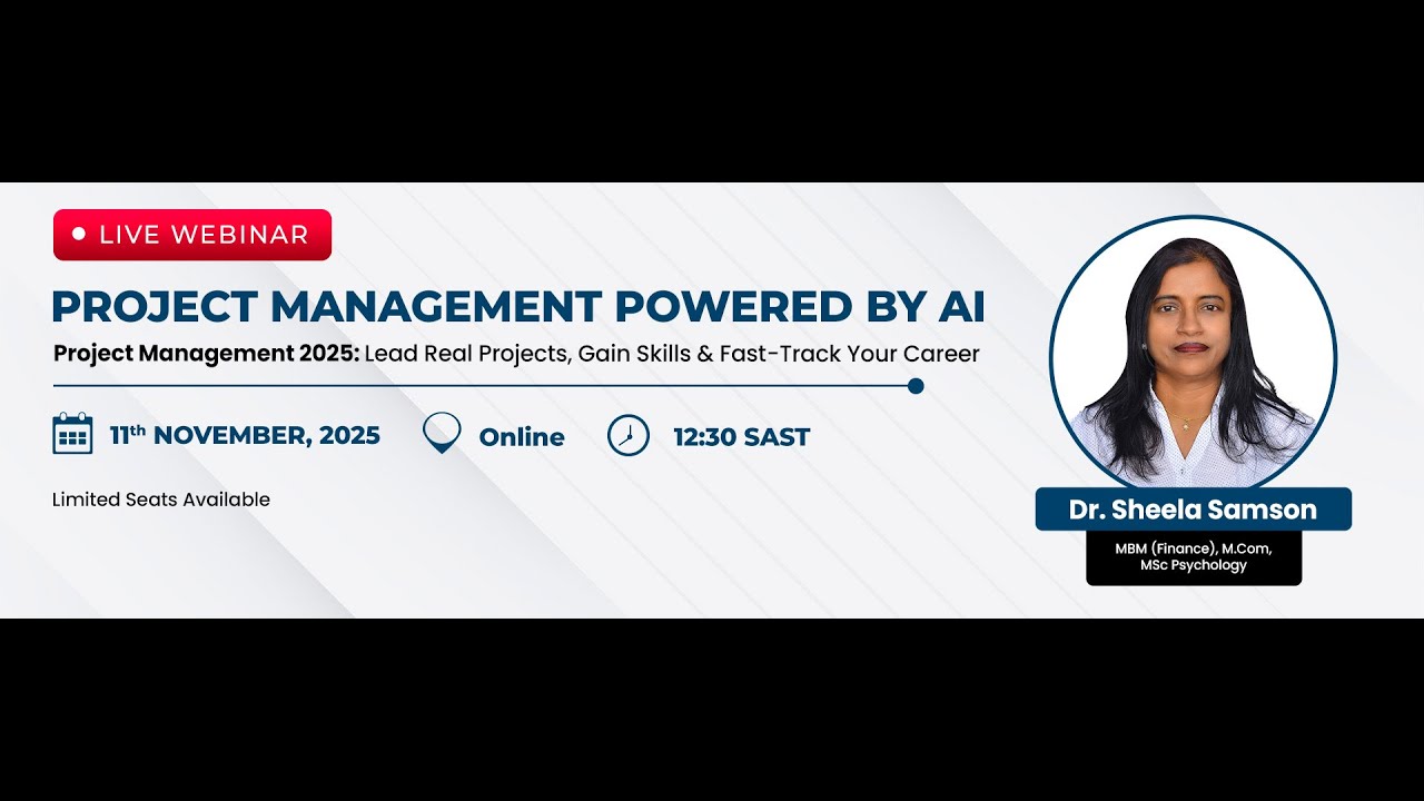 Live Webinar on Project Management 2025: Lead Real Projects, Gain Skills & Fast-Track Your Career