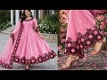 👉Cutwork Border Design for Beginners | umbrella frock cutting & stitching 🔥/Full Dress 2026 #viral
