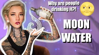 WHY DO PEOPLE DRINK MOON WATER?! What is moon water? How do you make moon water? - Holly Huntty