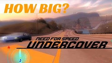 HOW BIG IS THE MAP in NFS: Undercover? Drive Across the Map (65 mph)