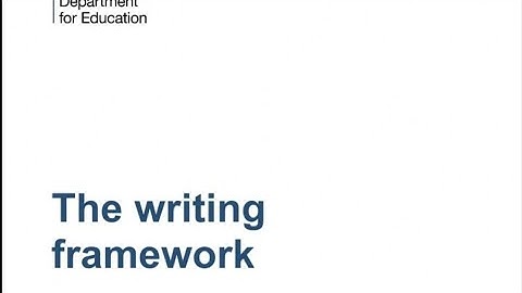 The Writing Framework with Jane Considine