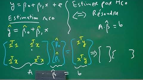 Économétrie (Régression simple).5/ MCO approche matricielle