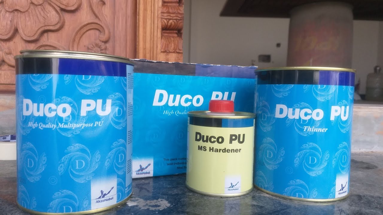 duco pu sealing filler mixing and apply first coating royal wood polish work YouTube