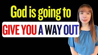 God is going to give you A WAY TO BE OUT FROM~~.  #propheticword #wordofgod #dailyprophetic