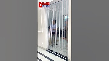 Cửa xếp lá nhựa trong ngăn phòng ngăn nhiệt ngăn mùi #vachnganphong #vachnganlanh #cualuoiquangminh