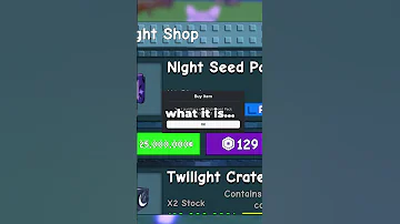I Bought The Night Seed Pack In Grow A Garden 