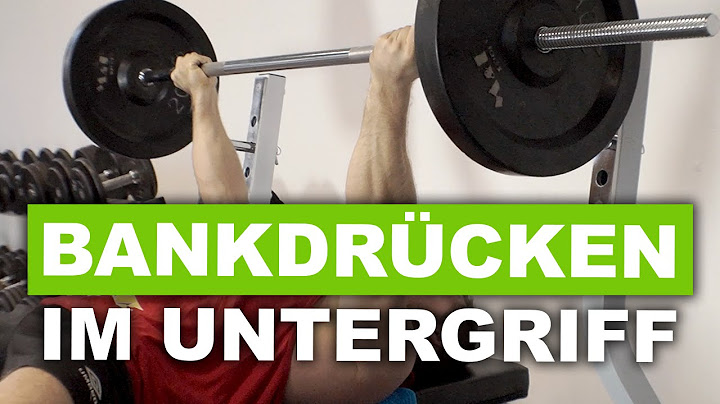 Bankdrücken im Untergriff