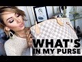 whats in my purse!? LV NEVERFULL MM
