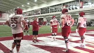 Video from Arkansas football spring practice No. 13