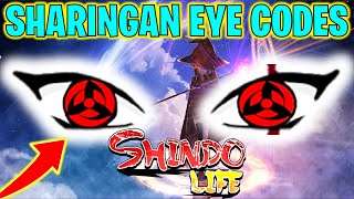 ⭐SHINDO LIFE SHARINGAN CUSTOM EYE CODES⭐