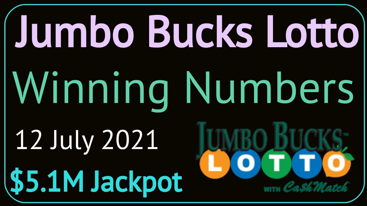 Georgia Jumbo Bucks Lotto Winning Numbers Monday 12 July 2021. Today