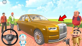 Franklin and Shinchan Purchase New Golden Rolls-Royce car 🚗 in Indian Theft Auto Simulator  screenshot 5