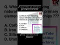 Computer Questions Answers Series for Competitive Exams | Natural Element In Computer Chip |
