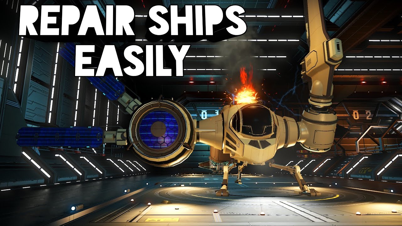 Easier ship repairs in No Mans Sky - find and repair damaged ships