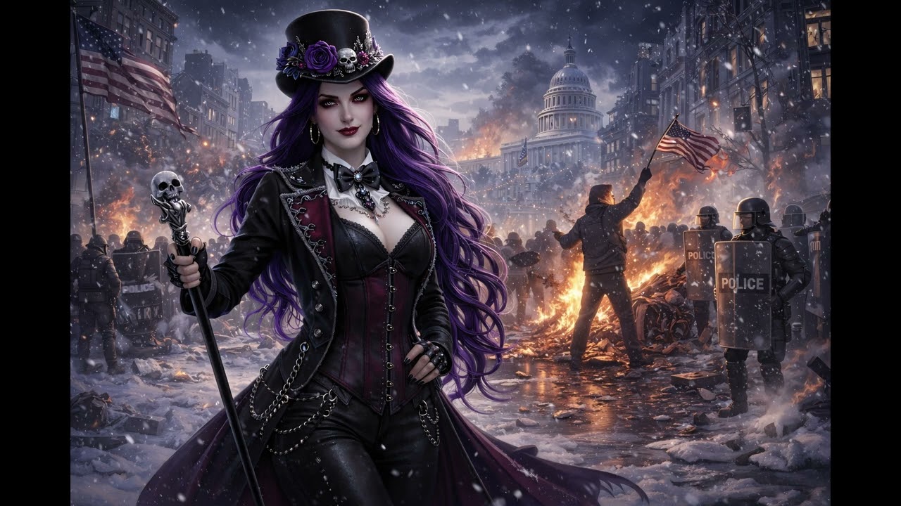 Monica & the Wolves - January sells miracles with used shoes - Goth Carnival/Cabaret (Suno V5)