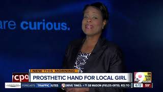 Lakota East students' senior project: Build a prosthetic hand for 4-year-old girl