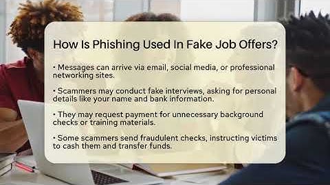How Is Phishing Used In Fake Job Offers? - Everyday-Networking