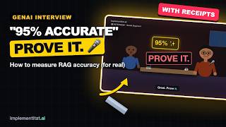 My RAG Is 95% Accurate — PROVE IT. How to Measure RAG Accuracy | GenAI Interview