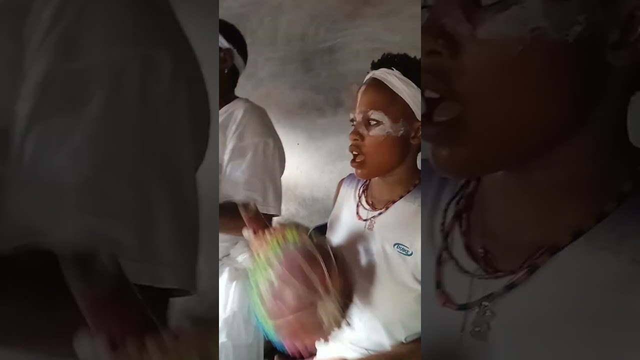 Olokun priest being made in Owa -Oyibu ,Ika North East ,Delta. State.(14/10/2023)