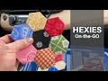 How to Sew Hexies On-the-Go | English Paper Piecing Tutorial