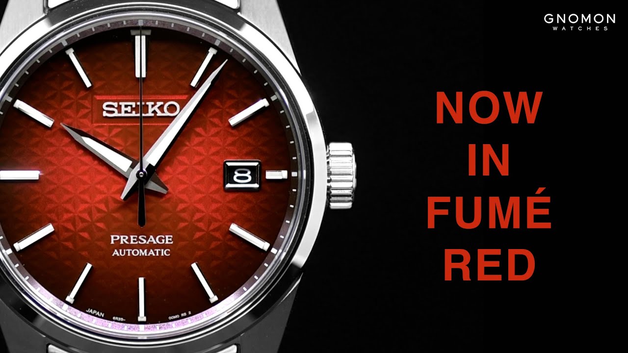 Seiko Presage Automatic Sharp Edged Red Ref. SARX089 - YouTube