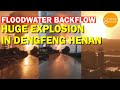 Floodwater Backflow,Mushroom Cloud in Dengfeng City, Henan