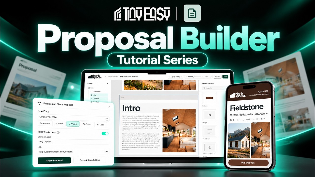 Getting Started | Proposal Builder Tutorial | Tiny Easy - YouTube