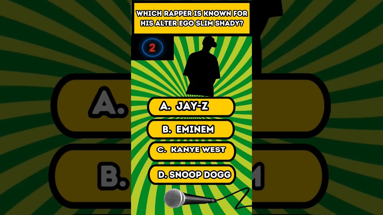 Which rapper is known for his alter ego Slim Shady?  