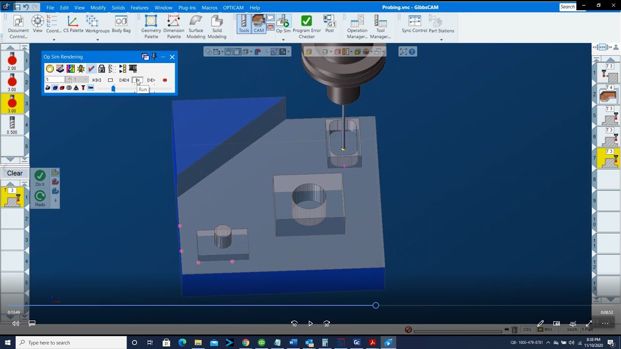 What's New in GibbsCAM 14: Probing In-Depth Demonstration - YouTube