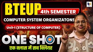 Computer System Organization | Unit-1 (Structure of Computer) One Shot 🔥|  BTEUP 4th Semester