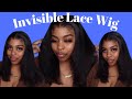 Invisible Lace?🧐 Realistic Swiss Lace Wig  | Silk Press &amp; Layers | ft. Afsisterwig