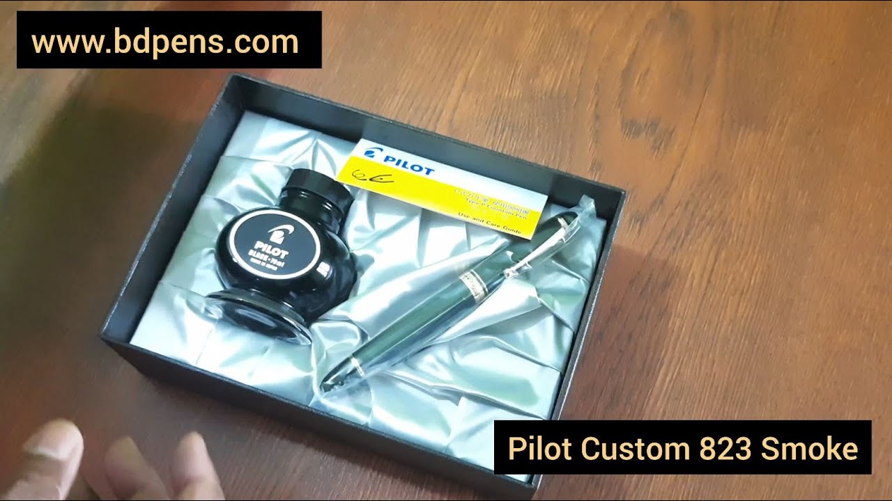 Pilot Custom 823 Smoke Fountain Pen - Unboxing - BD Pens