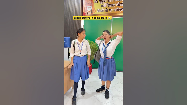 When two sisters in same class 🏫 #shorts #ytshorts #sejalgabashorts #fun #school