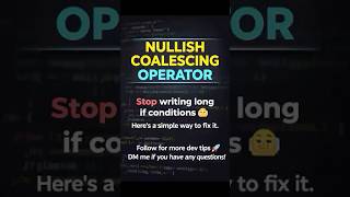 Stop writing long if conditions 😵💻Use ?? in JavaScript#javascript #js #codingtips