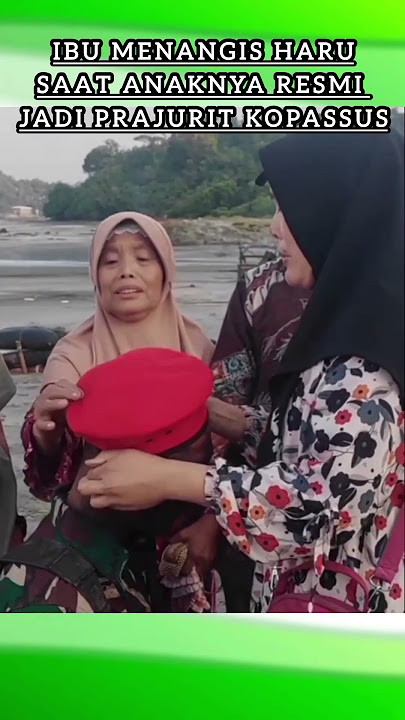 PUTTING THE RED BERETS ON THE CHILDREN #trending #kopassus #commando #bravo #tni #shorts #shortvideo
