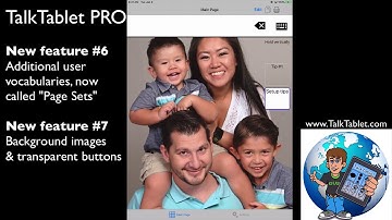 TalkTablet PRO - NEW feature #6 (vocabularies) and #7 (background images/transparent buttons)