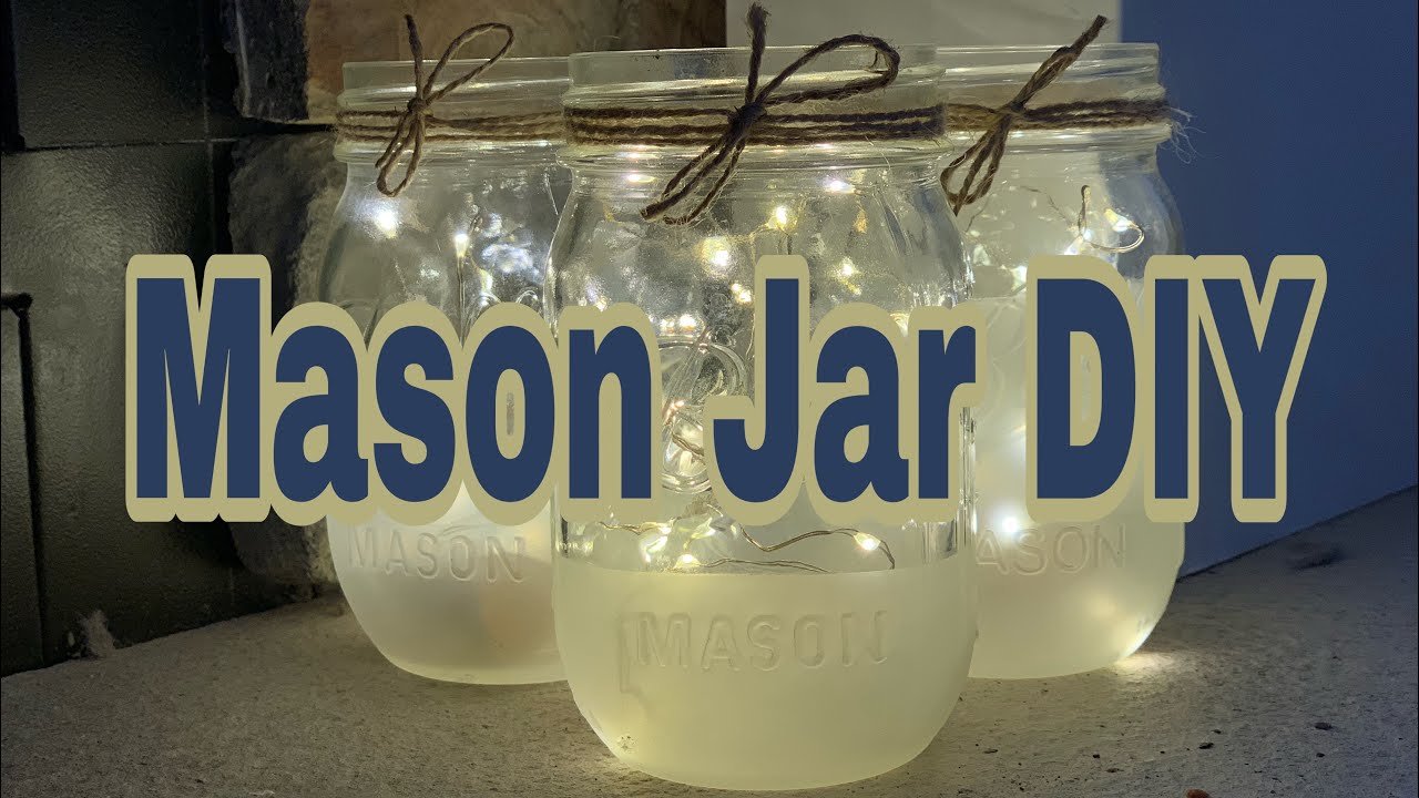 How to Make Frosted Mason Jars